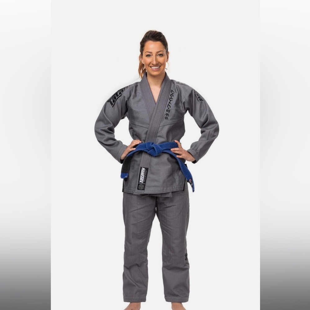 Women’s Tatami Grey Estilo Black Label BJJ Gi - Size F3L, “Like new condition “
